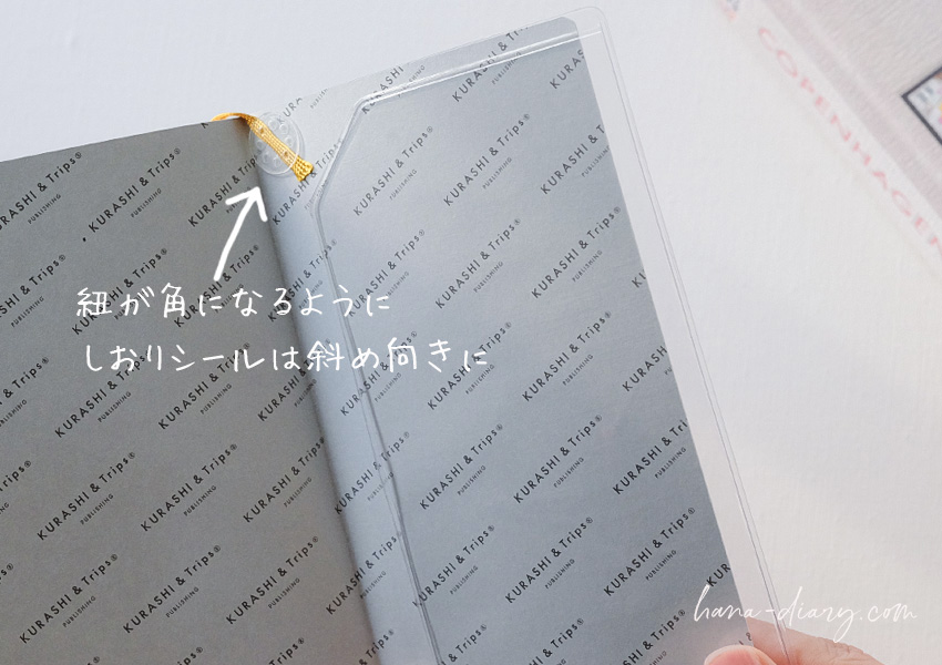 クラシ手帳にぴったりサイズの透明カバー＆無印良品しおりシール – 40 